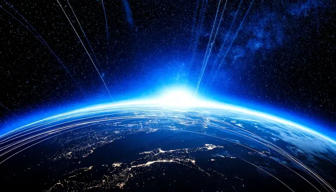Earth and outer space